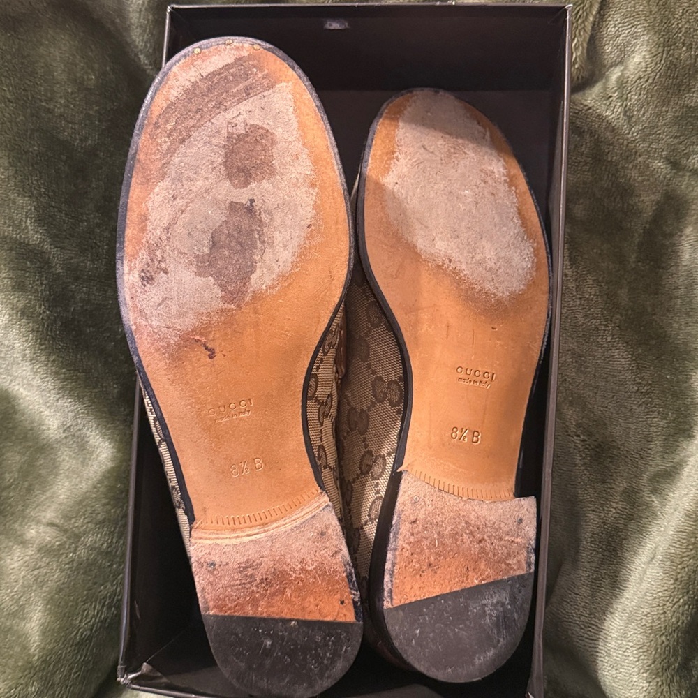 Original GG Mocassino Tessuto Beige Ebony/Earth TAKING OFFERS - Picture 6 of 6